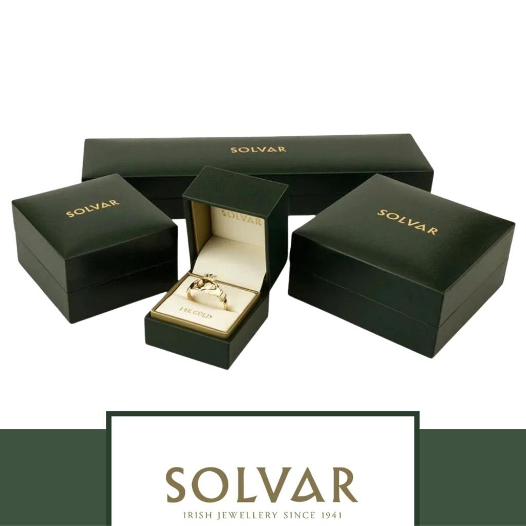 10K Gold and Sterling Silver Claddagh Necklace