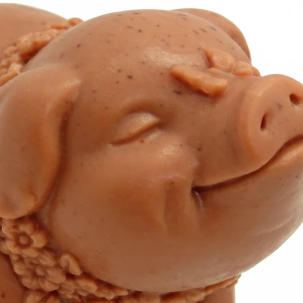 12 Quail Farm Pig Soap - Pink