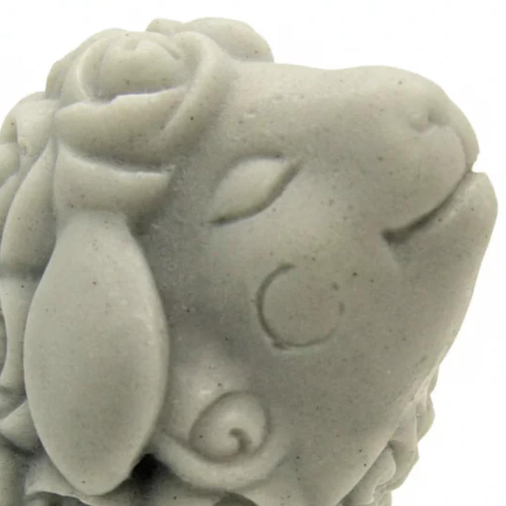 12 Quail Farm Sheep Soap- Grey