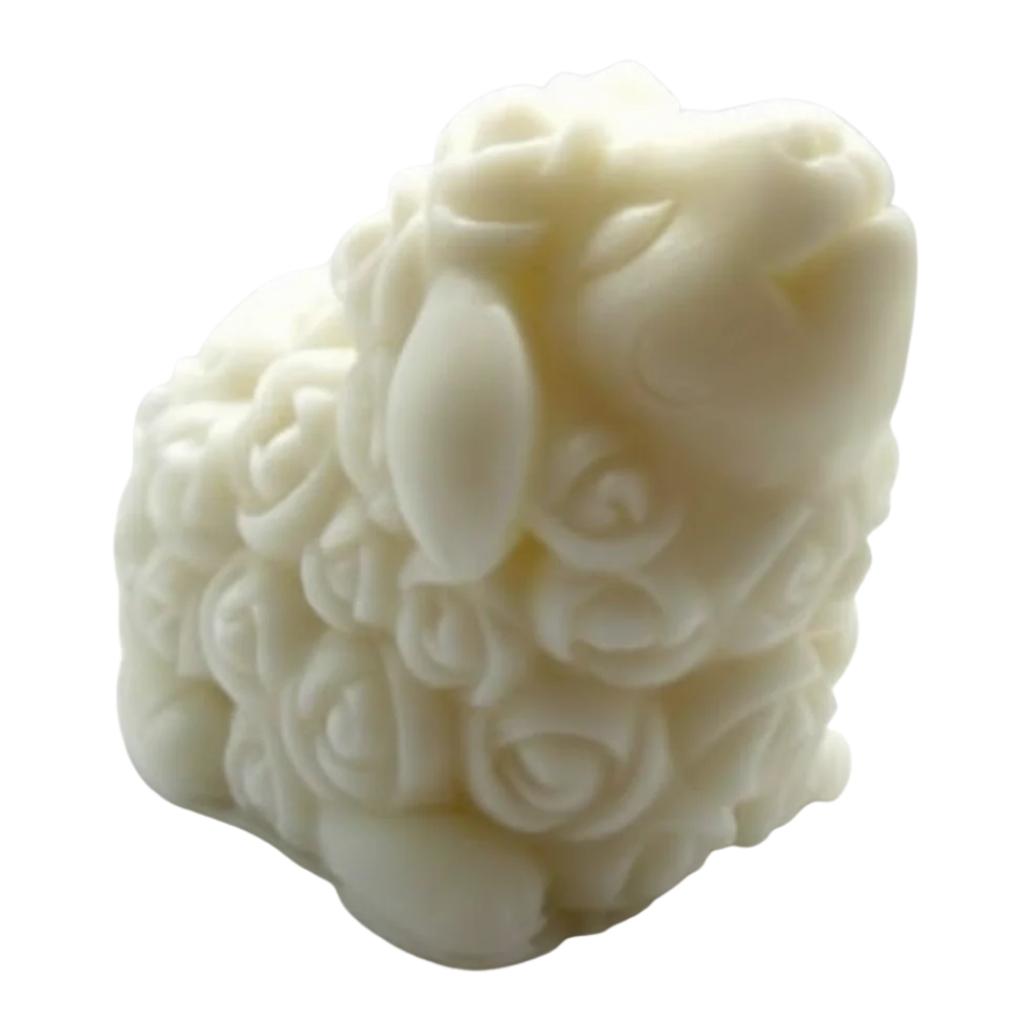12 Quail Farm Sheep Soap- White