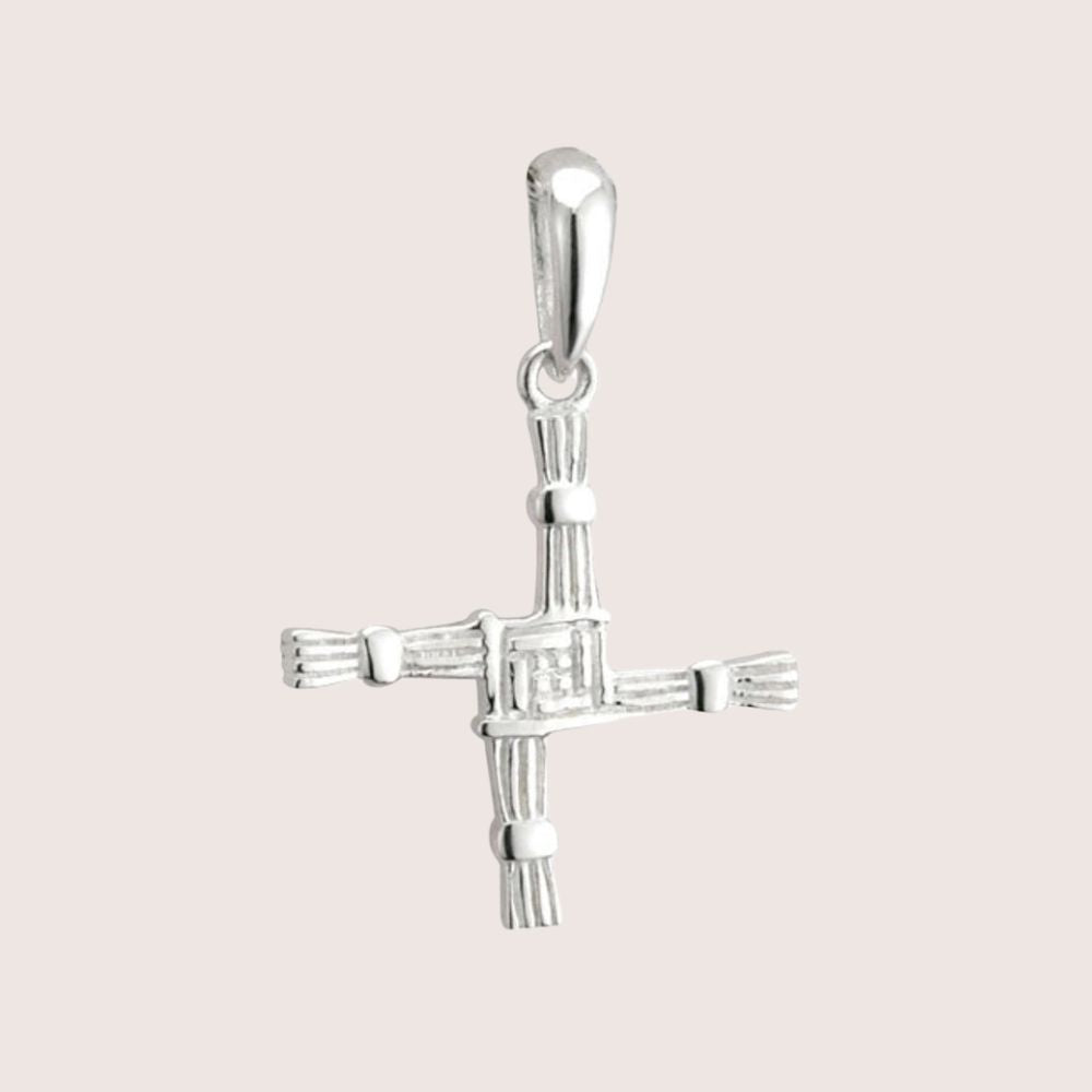 Small Sterling Silver St. Brigid Cross Necklace