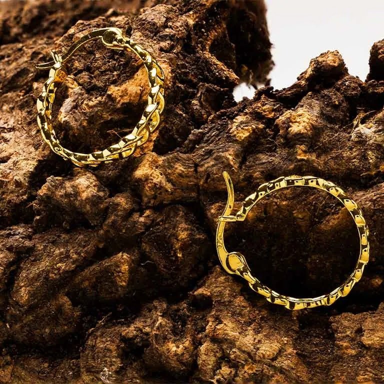 14Kt Gold Vermeil Celtic Knot Hoop Earrings - The Celtic Gift Store - Earrings