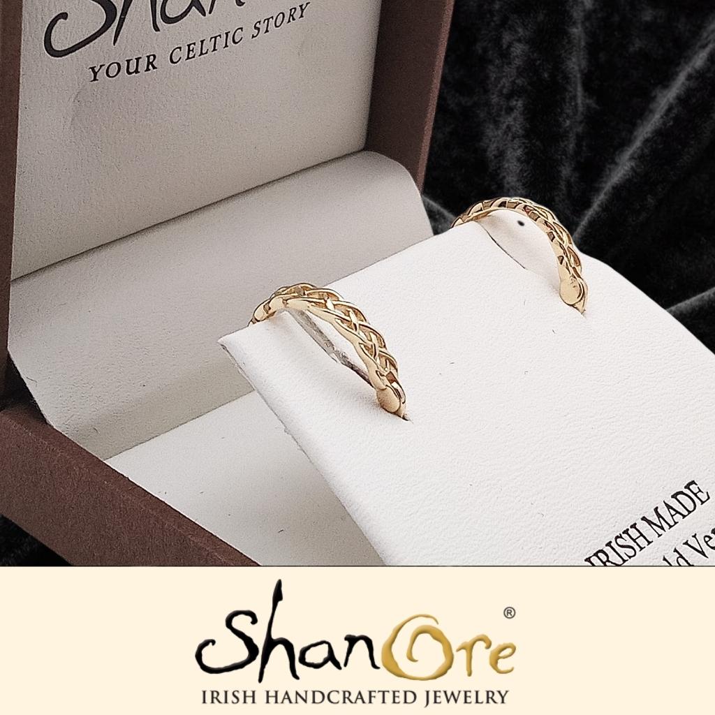 14Kt Gold Vermeil Celtic Knot Hoop Earrings
