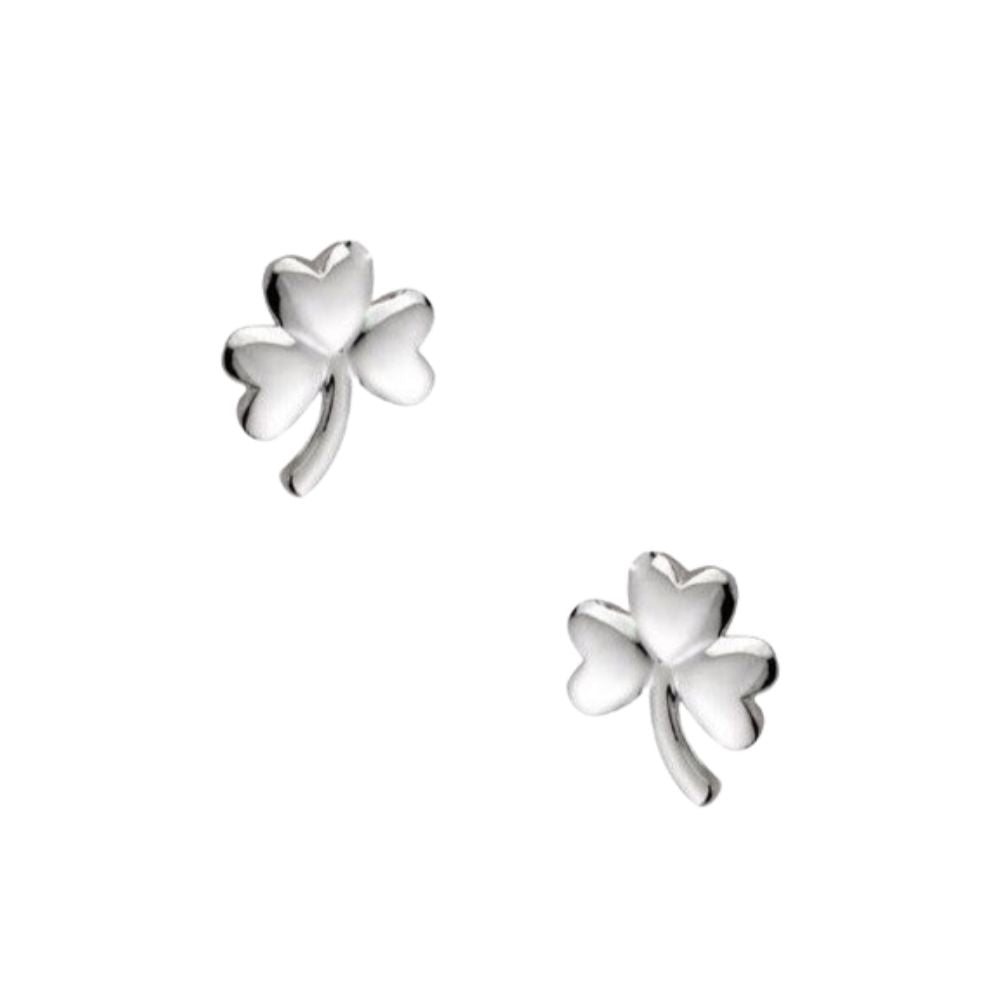 Sterling Silver Shamrock Earrings