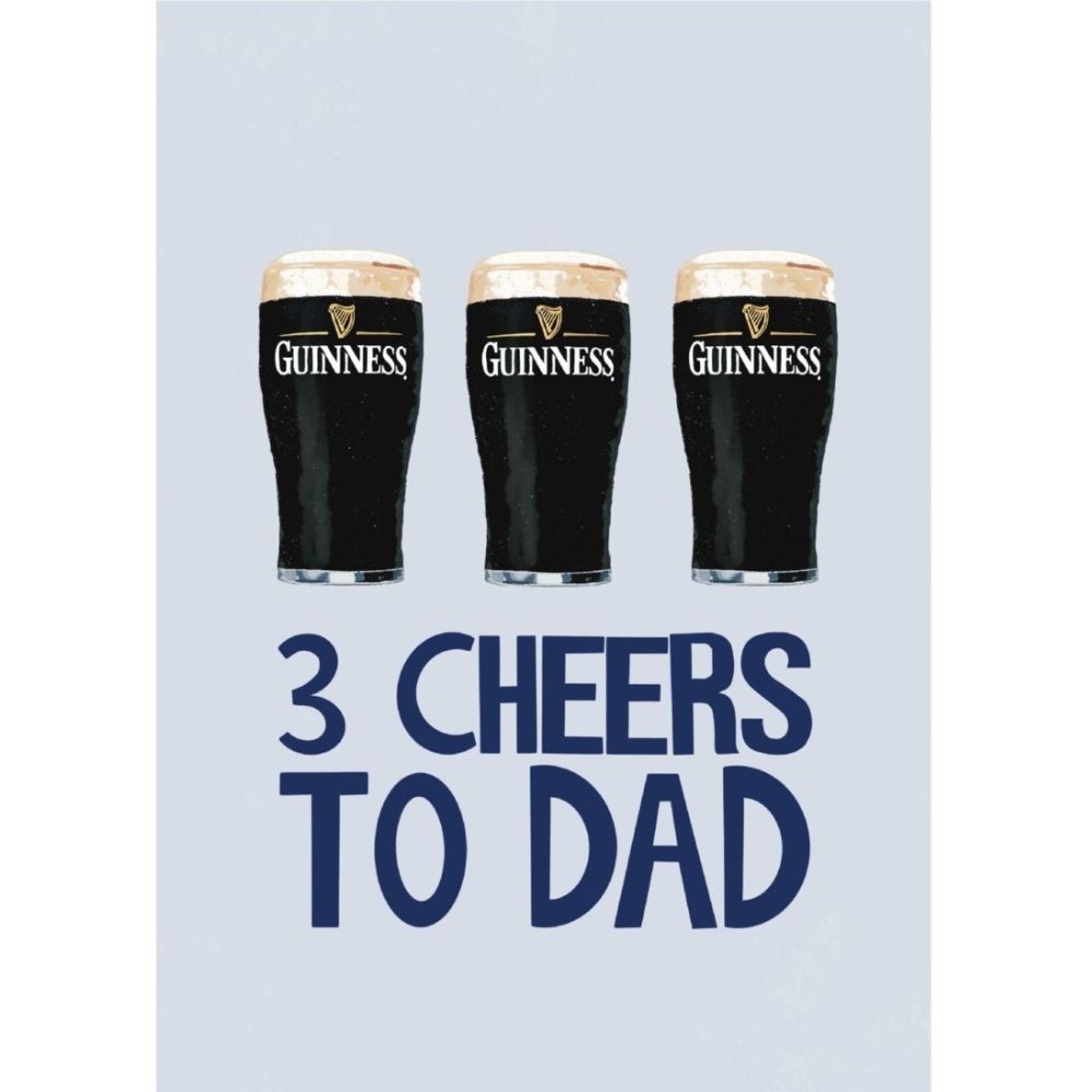 3 Cheers To Dad Card