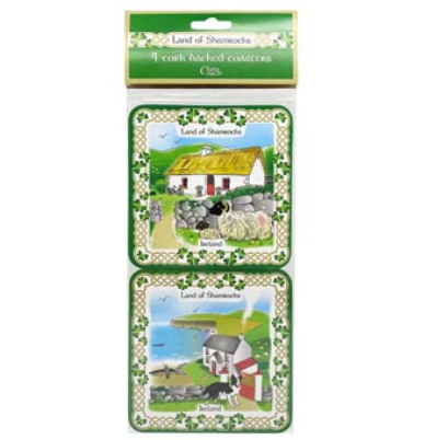 Land of Shamrocks Coaster Set of Four