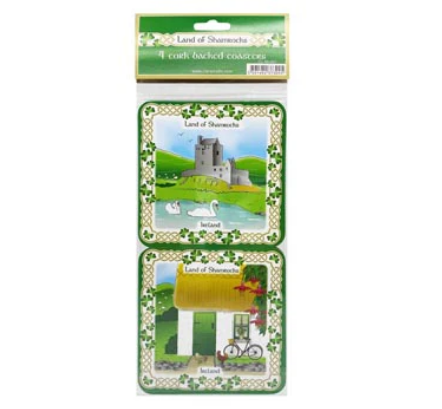 Land of Shamrocks Coaster Set of Four