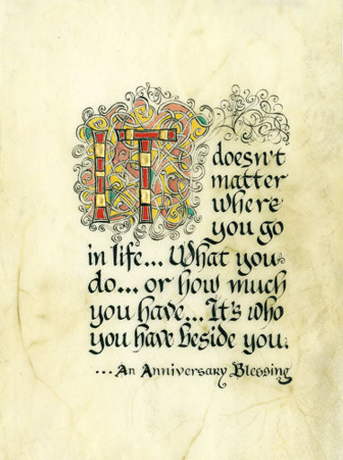 Anniversary Blessing 8x10 Framed