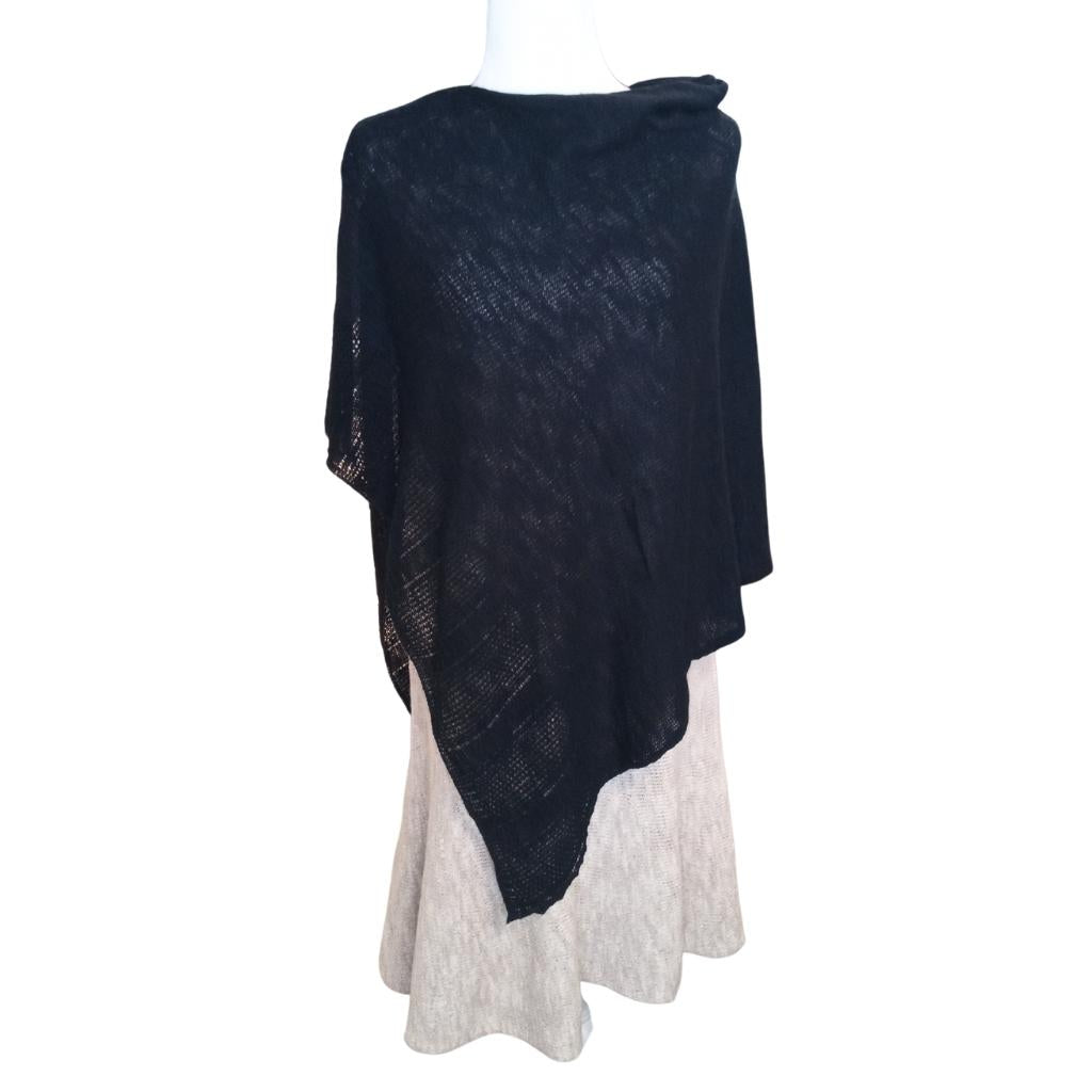 Bill Baber Linen Cape - Black