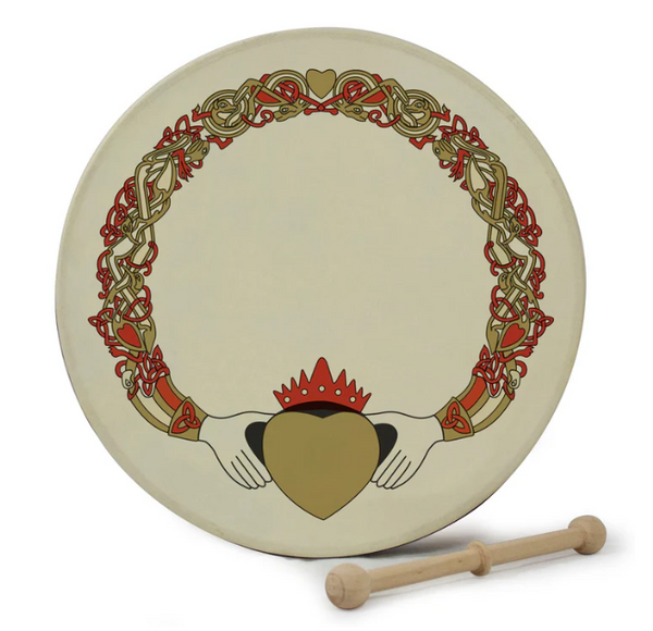 18" Bodhrán Pack- Claddagh Design