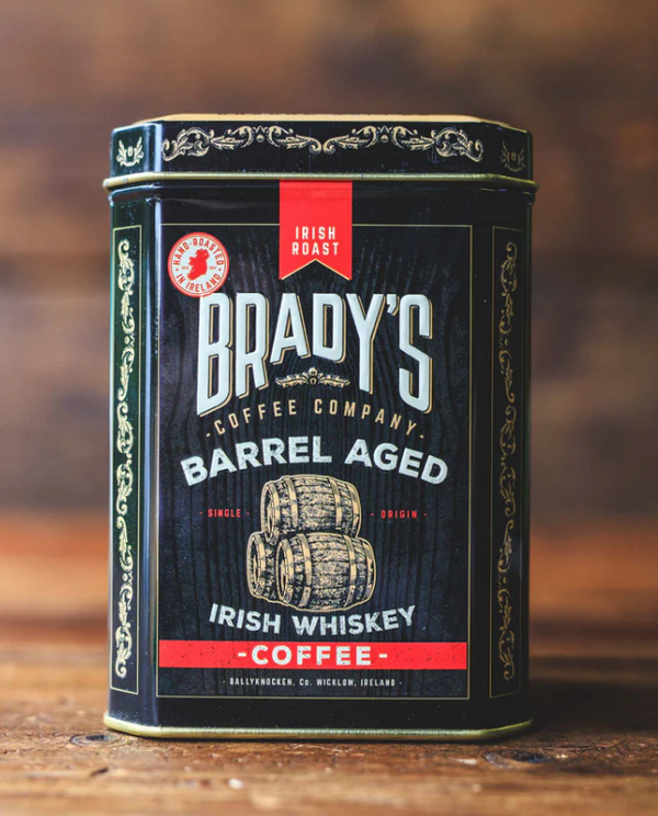 Brady's Coffee Barrel Aged Irish Whiskey Coffee in Tin - Ground