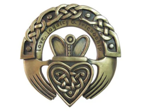 Bronze Claddagh Ring Wall Plaque