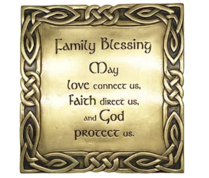 Bronze Irish Family Blessing Plaque