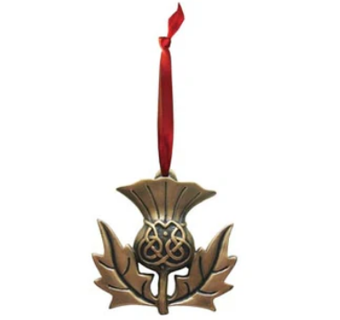 Bronze Thistle Ornament