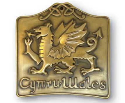 Bronze Welsh Dragon Wall Plaque