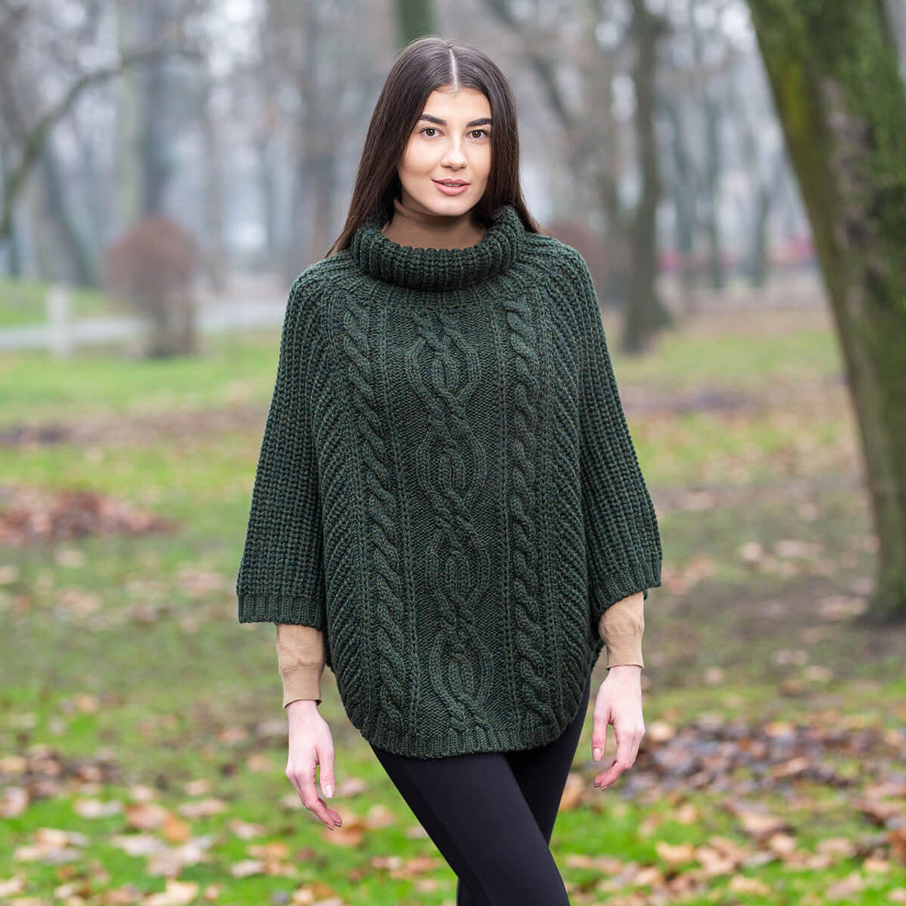 Cable Stitch Poncho