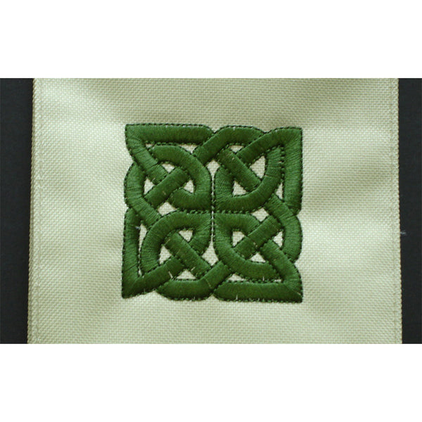 Embroidered Celtic Knot Canvas Wine Caddy