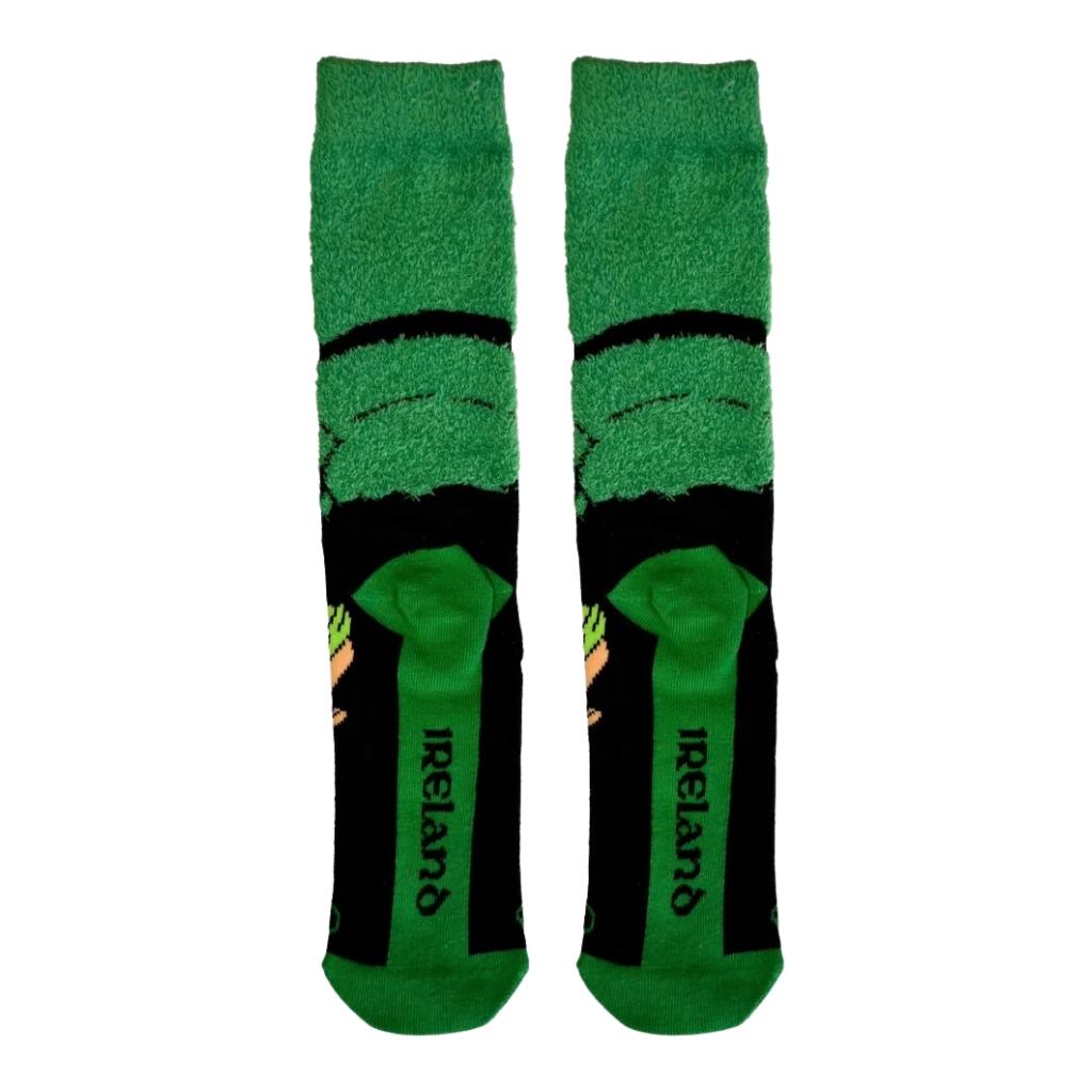 Chenille Leprechaun Socks