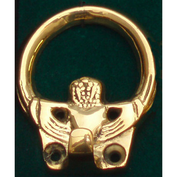 Small Brass Claddagh Wall Hook