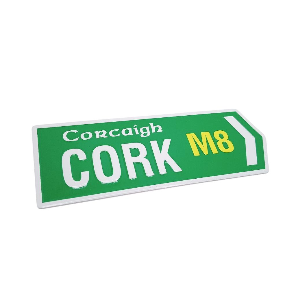 Cork Road Sign Magnet