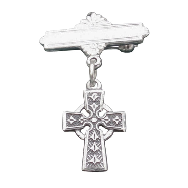 Sterling Silver Celtic Cross Pin- Small