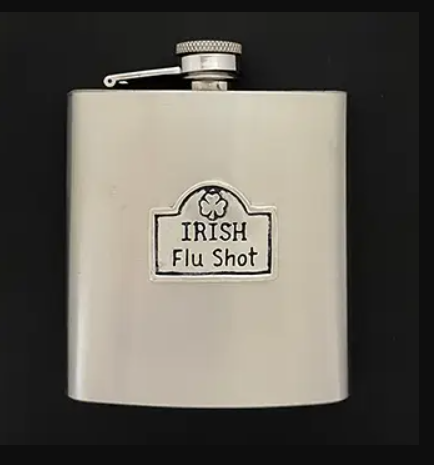 Irish Flu Shot Flask- 6 oz