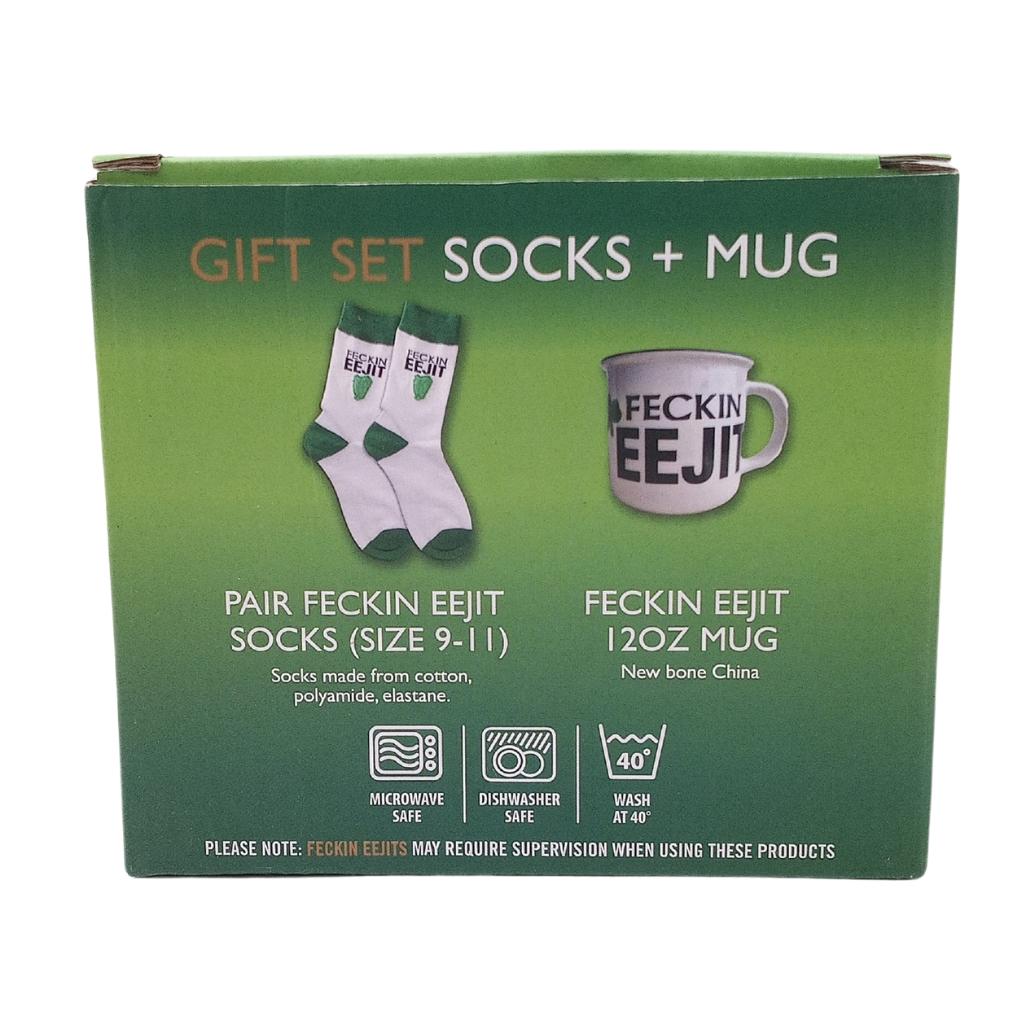 Feckin Eejit Mug and Socks Gift Set