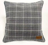 Samuel Lamont Grey Tweed Throw Pillow