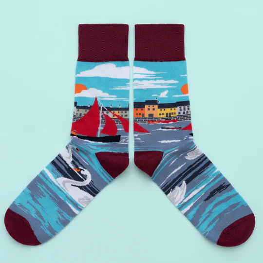 Irish Landmark Socks- Galway Hooker