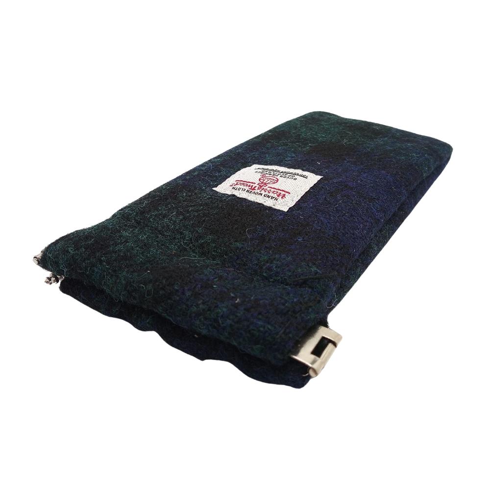 Glen Appin Blackwatch Tartan Harris Tweed Glasses Case