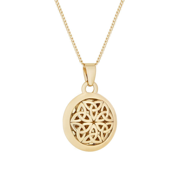 18ct Gold Plated Trinity Knot Necklace