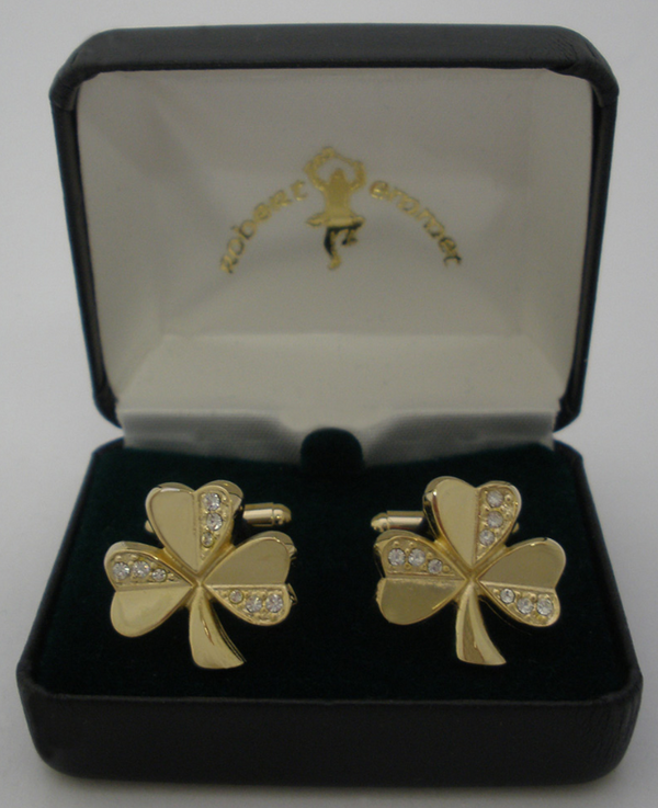 Gold Shamrock Cufflinks