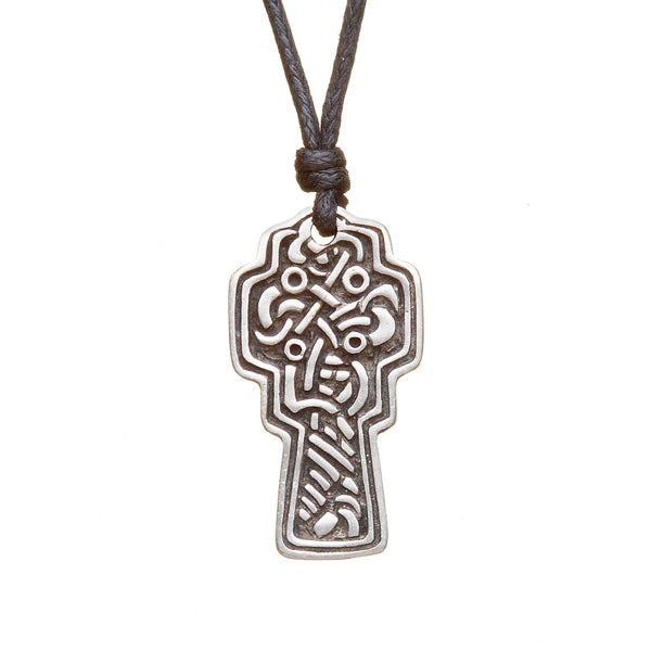 Heritage Collection Pewter Ornate Celtic Cross Necklace