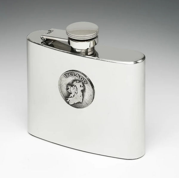 Mullingar Pewter Ireland Hip Flask