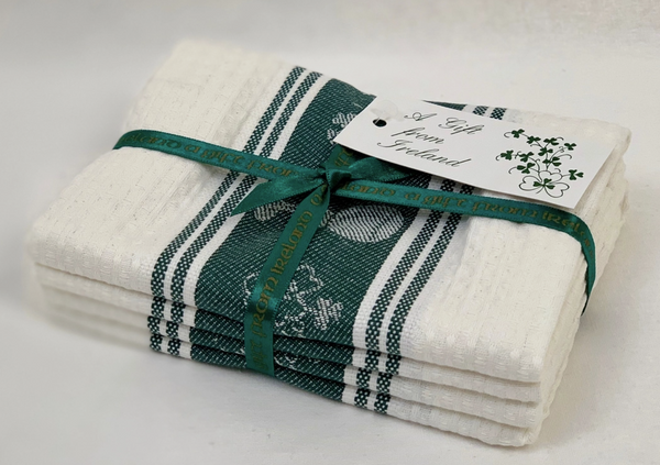 Samuel Lamont Shamrock Waffle Tea Towels- Set of 2