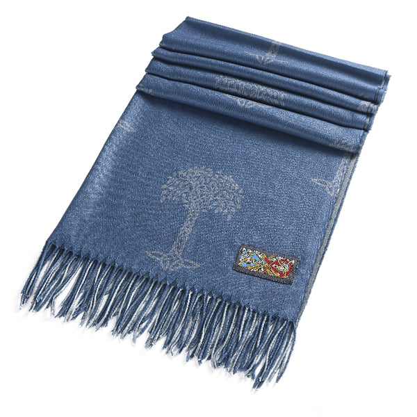 Celtic Tree of Life Scarf- Blue