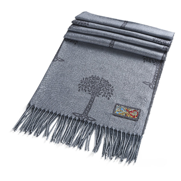 Celtic Tree of Life Scarf- Grey