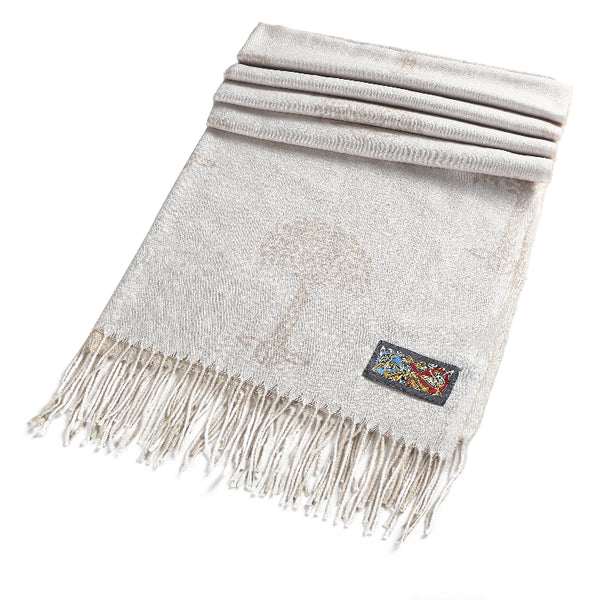 Celtic Tree of Life Scarf- Cream