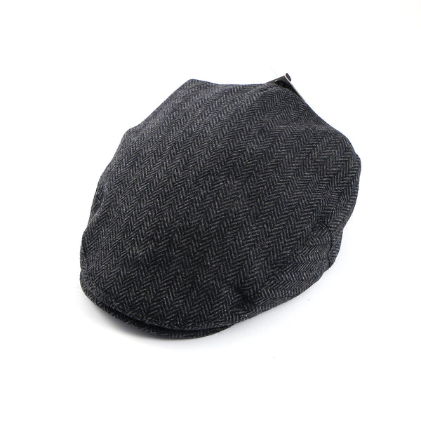 Celtic Ore Tweed Flat Cap- Grey Herringbone