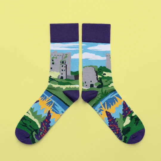 Irish Landmark Socks- Irish Castle