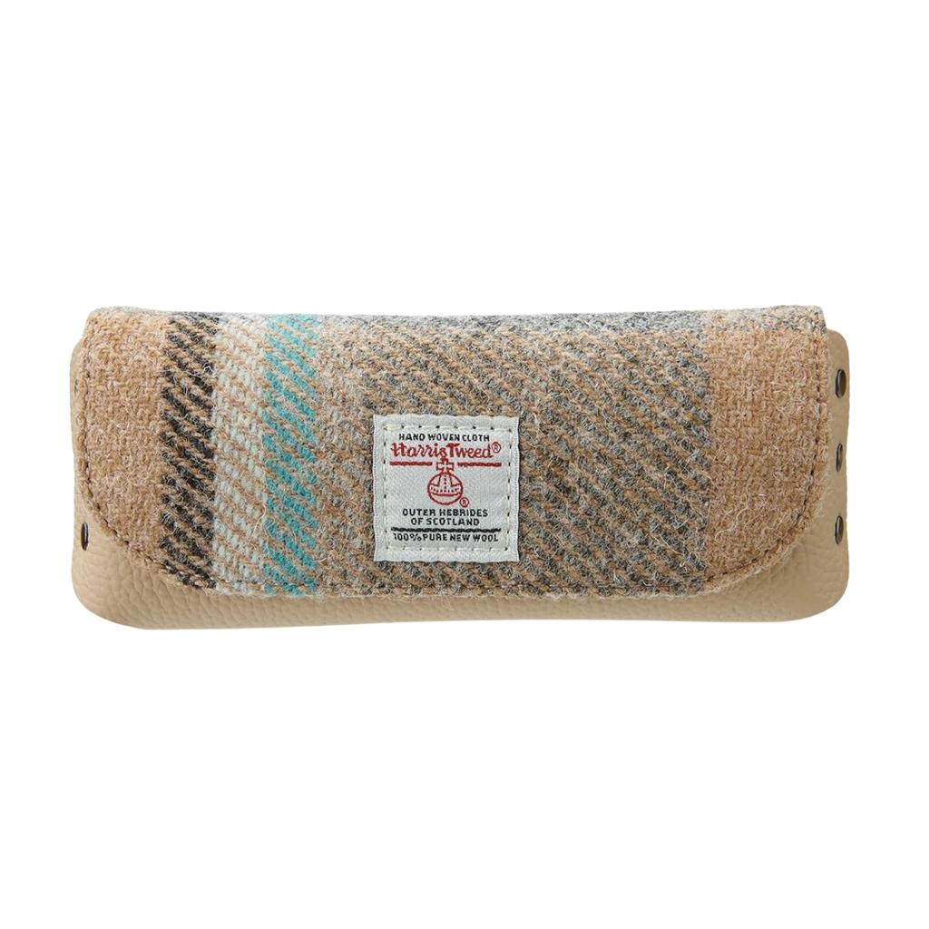 Islander Harris Tweed Leather Glasses Case 'Islander Check'