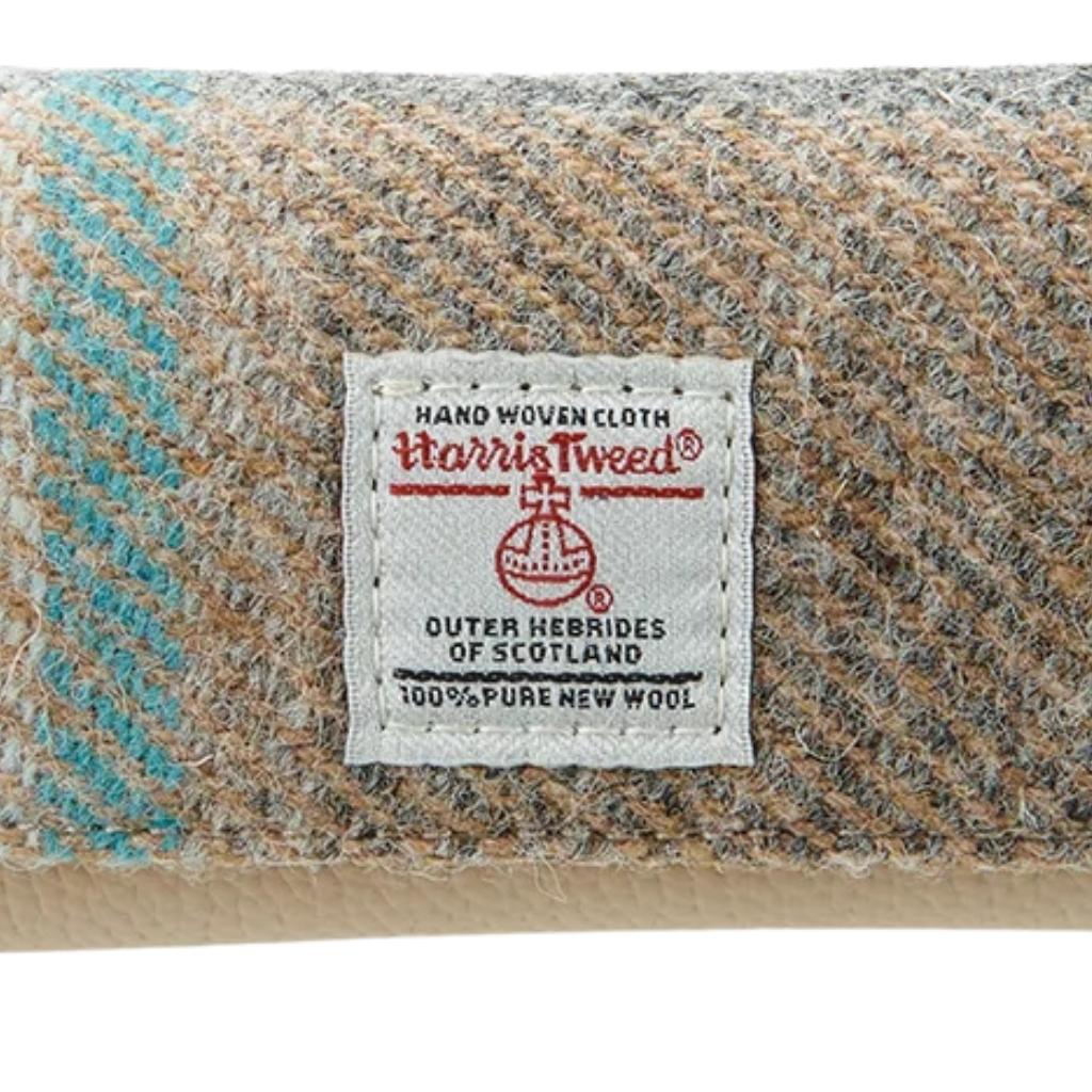 Islander Harris Tweed Leather Glasses Case 'Islander Check'