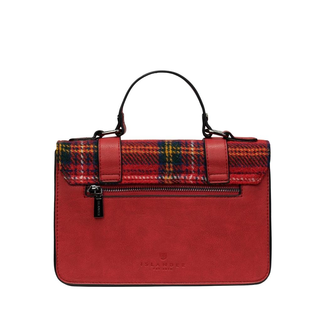 Islander Harris Tweed Medium Satchel 'Royal Stewart Tartan'