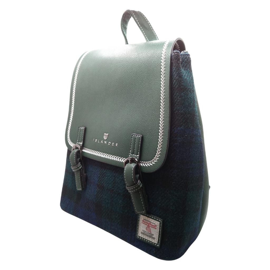 Islander Harris Tweed The Jura Backpack 'Black Watch Tartan'