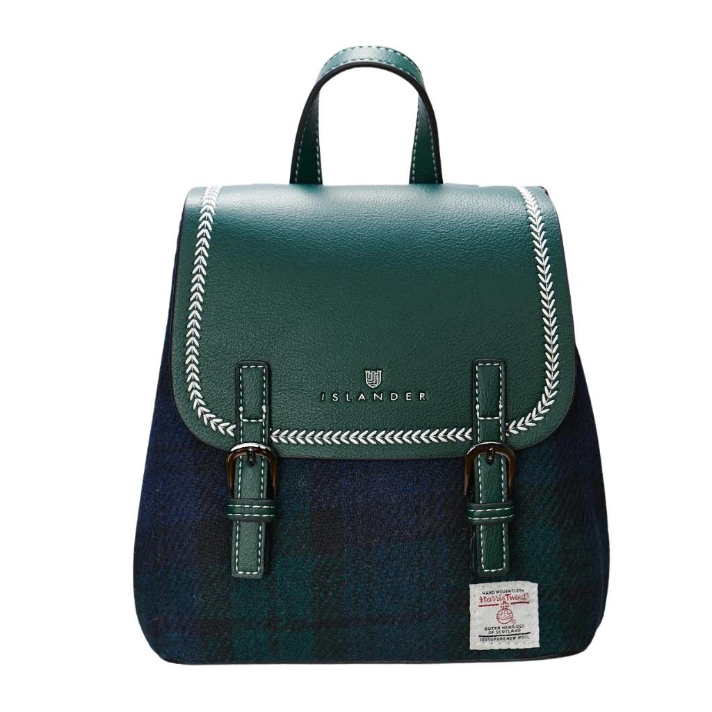 Islander Harris Tweed The Mini Jura Backpack 'Black Watch Tartan'