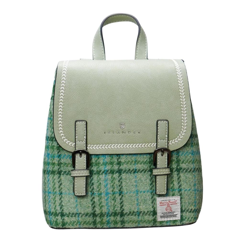 Islander Harris Tweed The Mini Jura Backpack 'Mint Check'