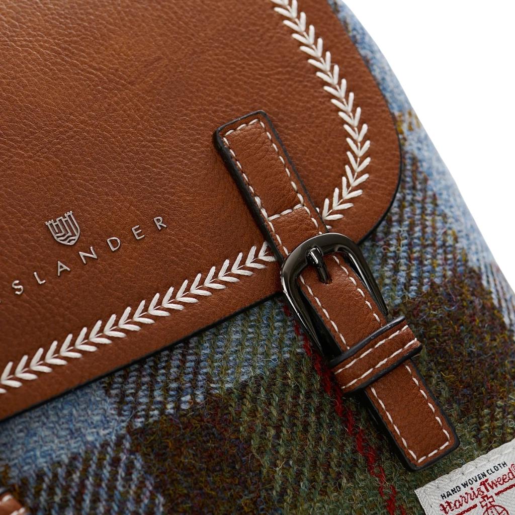 Islander Harris Tweed The Mini Jura Backpack 'Mint Check'