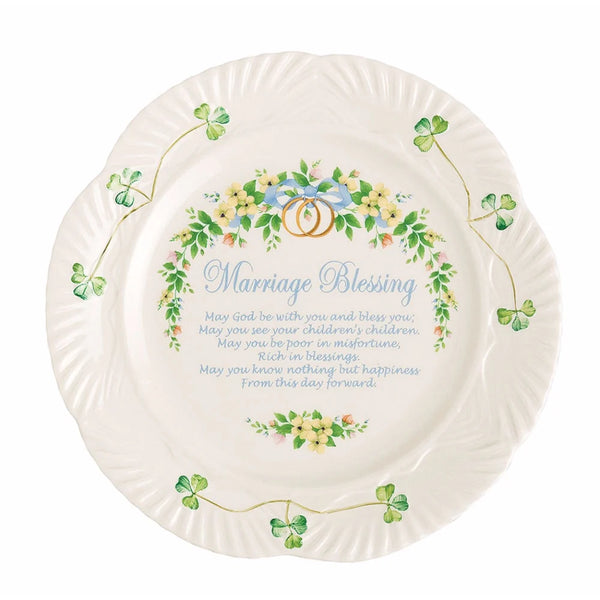 Belleek Irish Marriage Blessing Plate