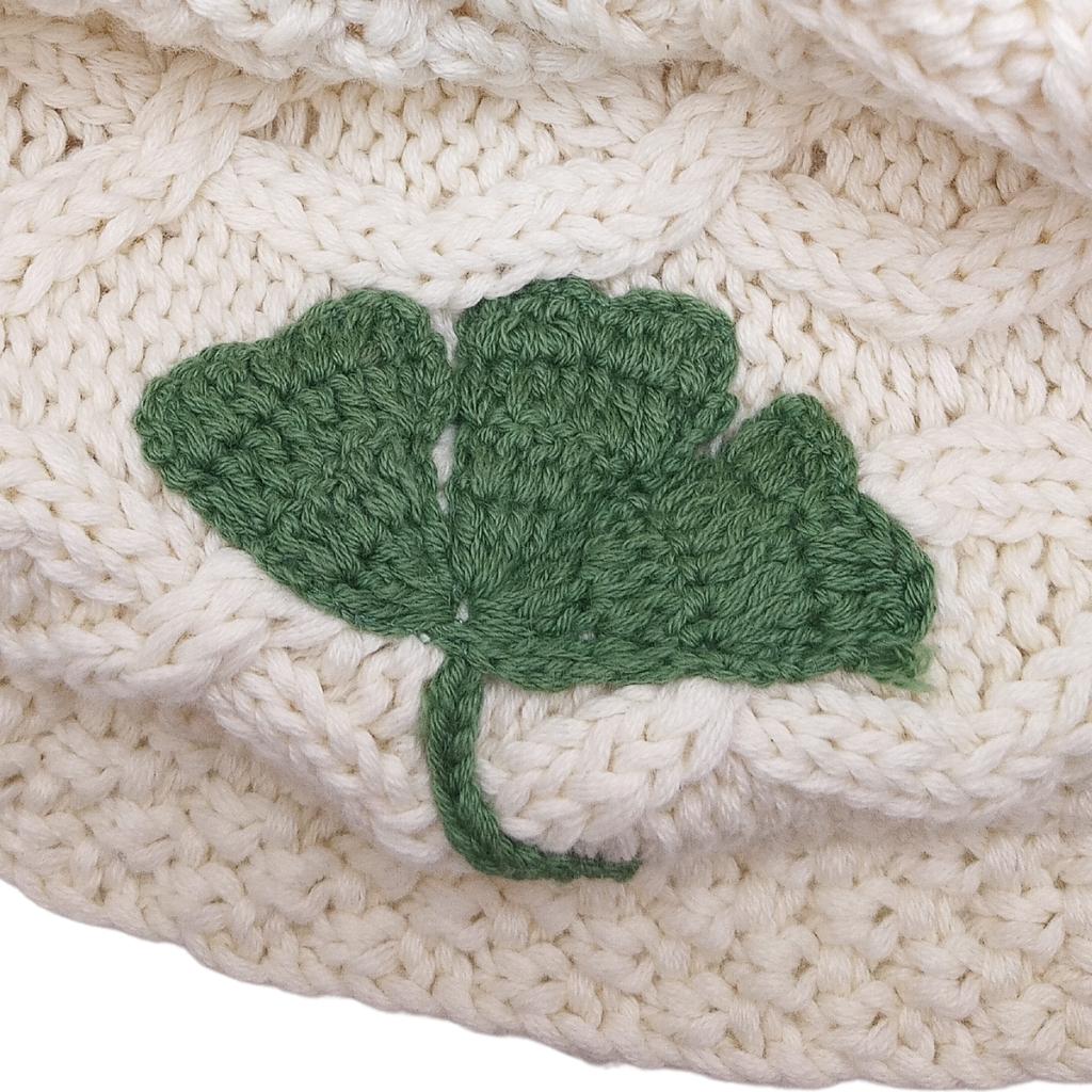 Patrick Francis Cream Aran Knit Shamrock Adult Snood