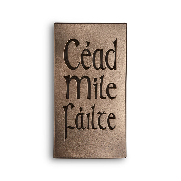 Céad Míle Fáilte Bronze Wall Plaque